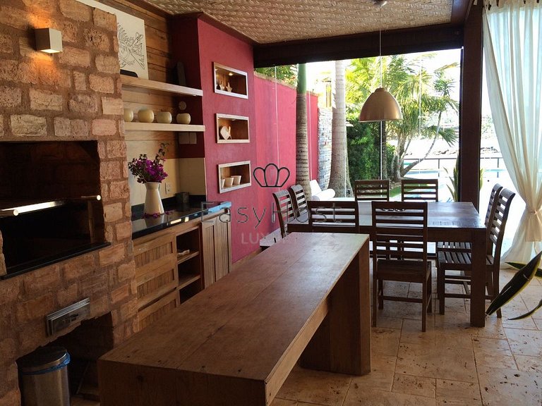 Aluguel de casa pé na areia em Búzios