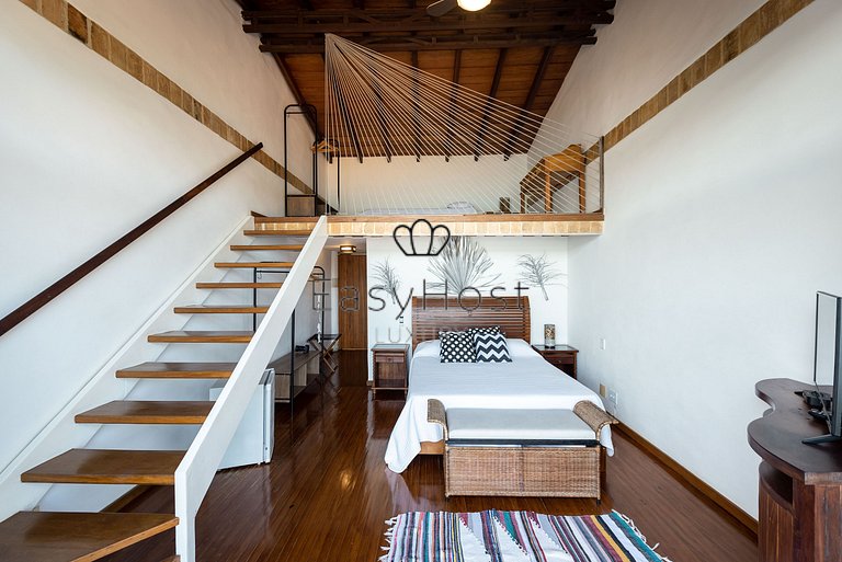 Casa para temporada pé na areia na Ferradura
