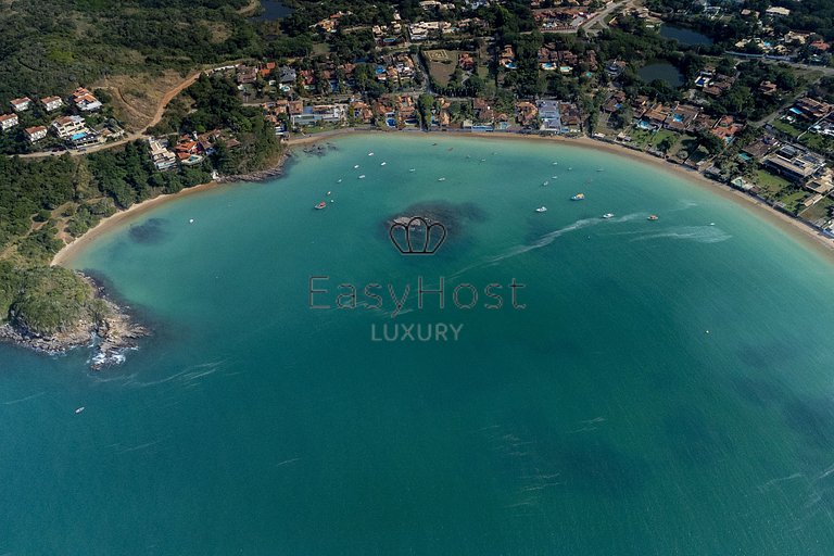 Casa para temporada pé na areia na Ferradura