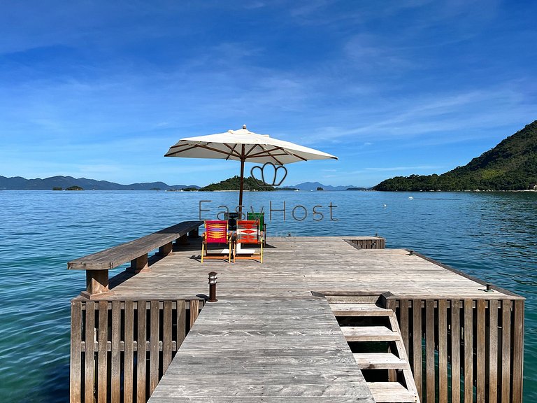 Beachfront house for sale in a gated an idyllic beach.