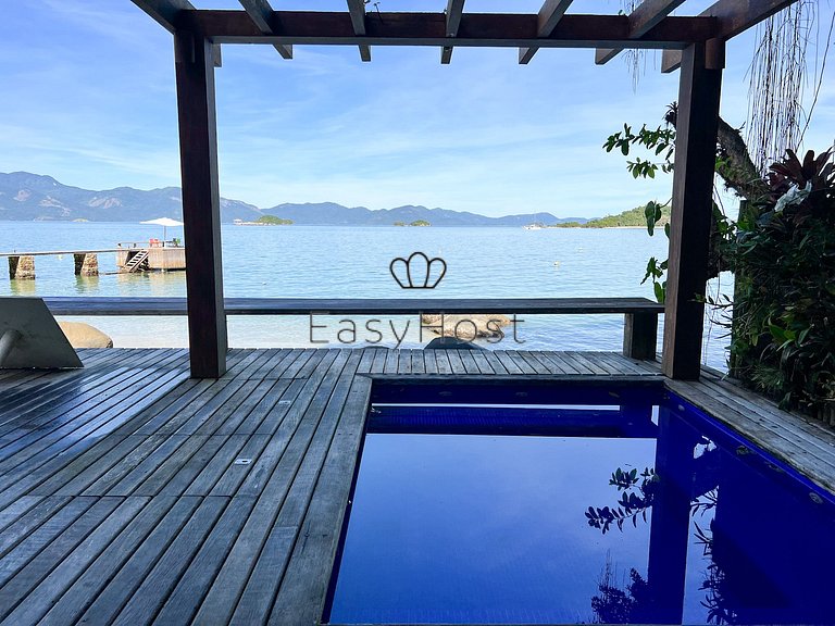 Beachfront house for sale in a gated an idyllic beach.