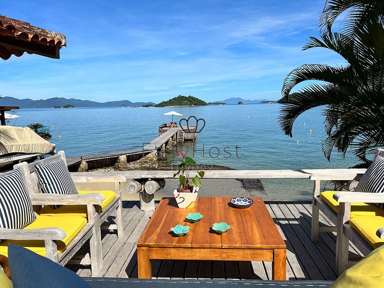 Beachfront house for sale in a gated an idyllic beach.