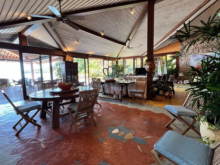 Beachfront house for sale in a gated an idyllic beach.