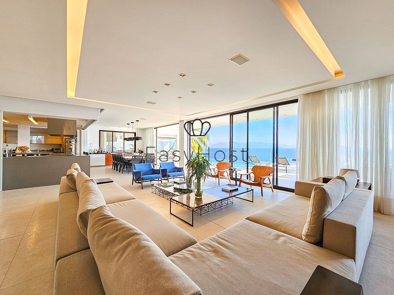 Luxury house for rent in Angra dos Reis with pool ocean view