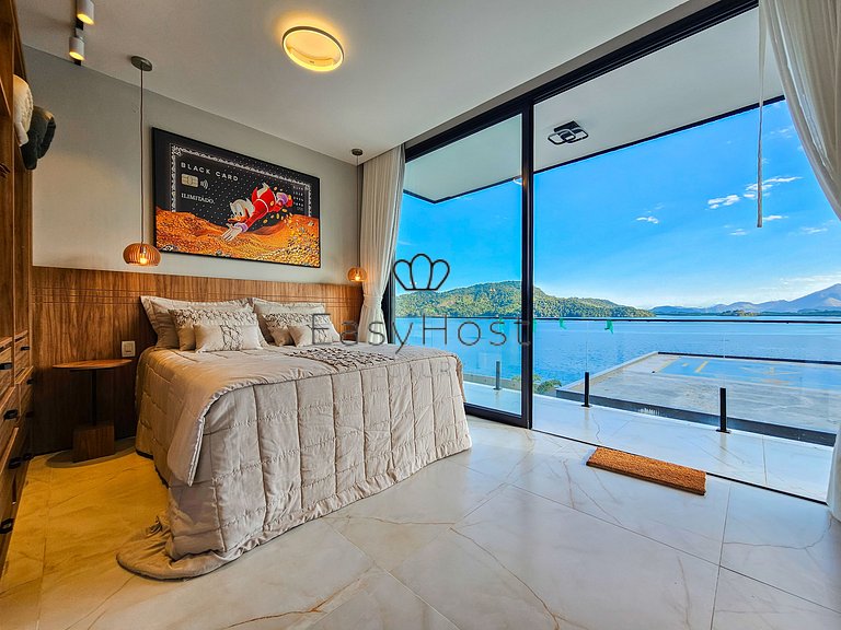 Aluguel de casa luxuosa à beira mar de Angra dos Reis