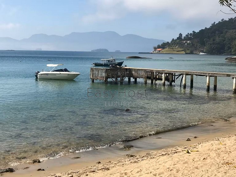 Casa Espetacular Pé na Areia em Ilha Privativa