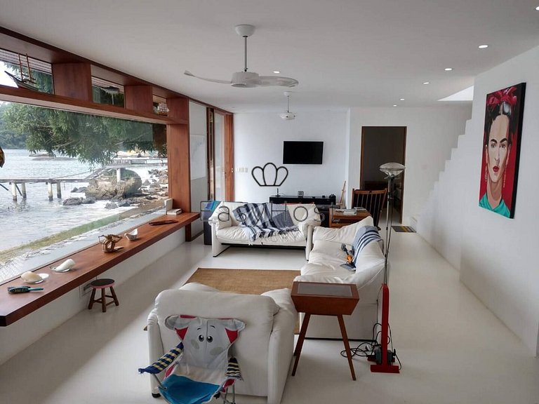 Casa Espetacular Pé na Areia em Ilha Privativa