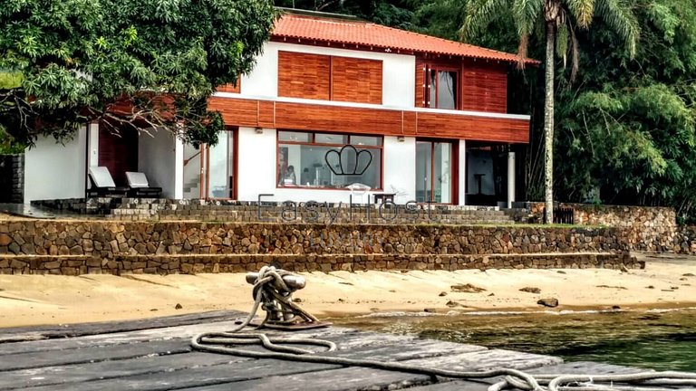 Casa Espetacular Pé na Areia em Ilha Privativa