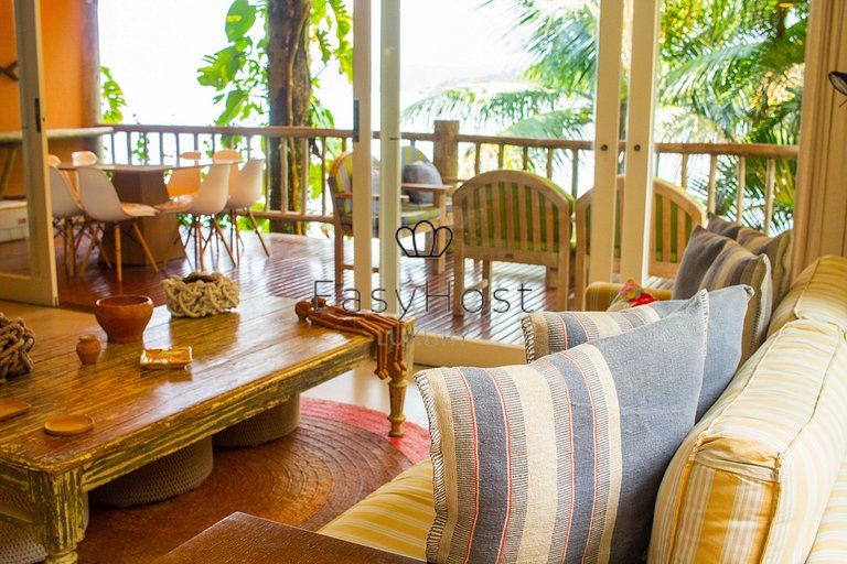 House for sale in Angra dos Reis, beachfront with 4 suites.