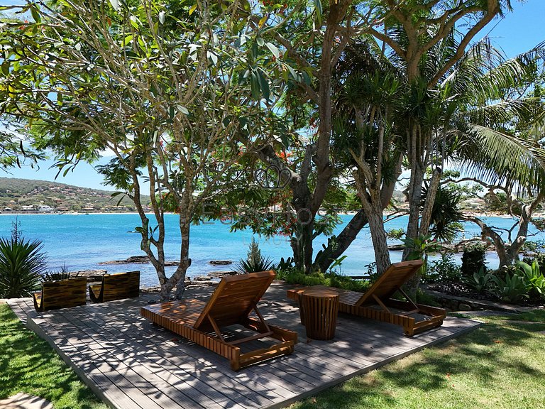 Casa frente al mar para alquiler vacacional en Búzios.
