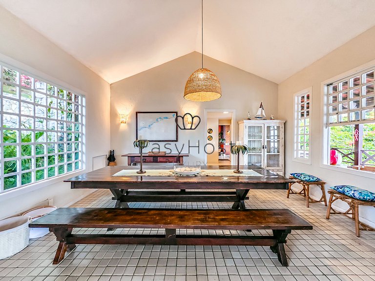 Aluguel por temporada de casa pé na areia em Mangaratiba com