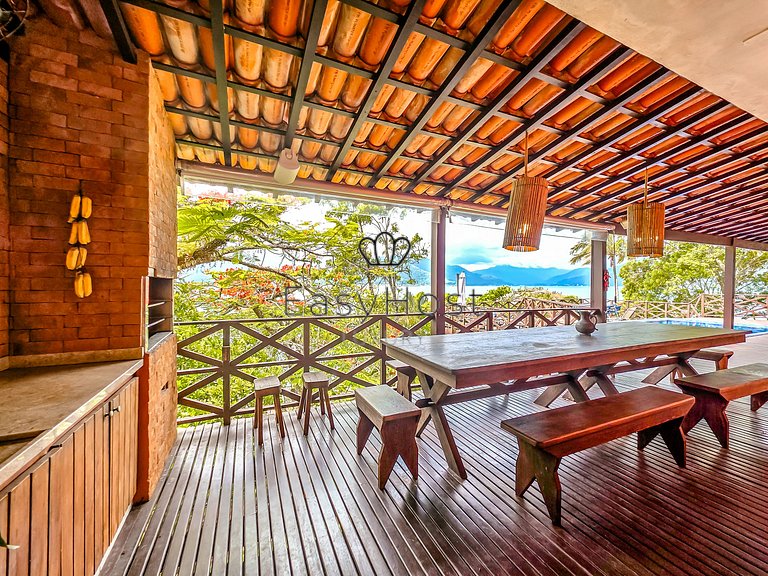 Casa pé na areia em Mangaratiba com praia privativa - ANGV36