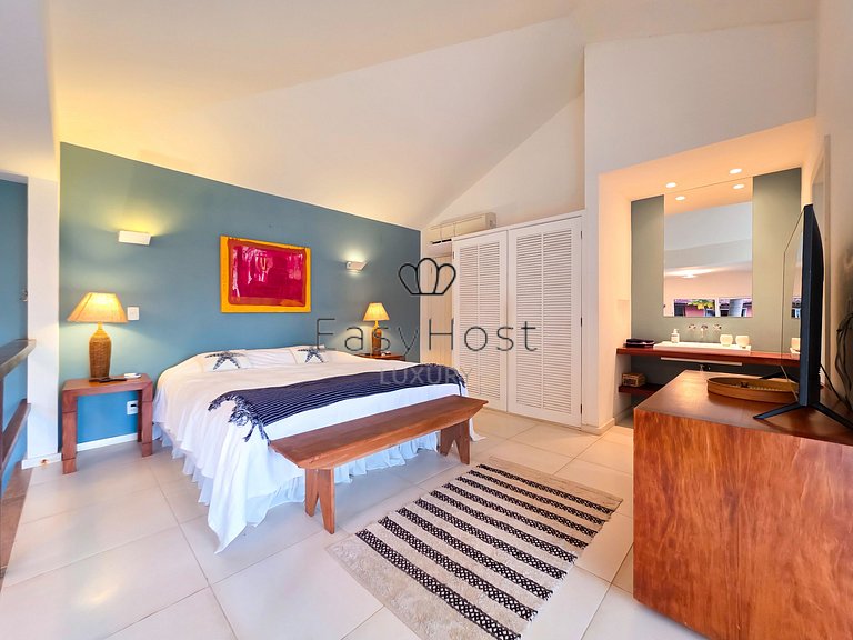 Casa pé na areia em Mangaratiba com praia privativa - ANGV36