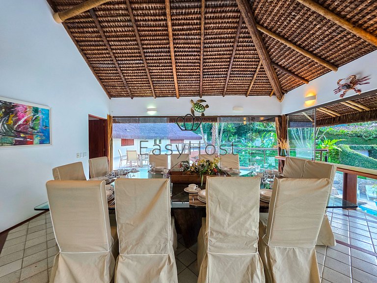 Beachfront house for rent with pool and sauna