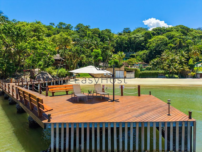 Aluguel de casa pé na areia com piscina e sauna