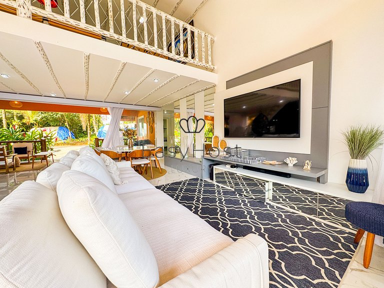 Linda casa com vista panorâmica para o mar