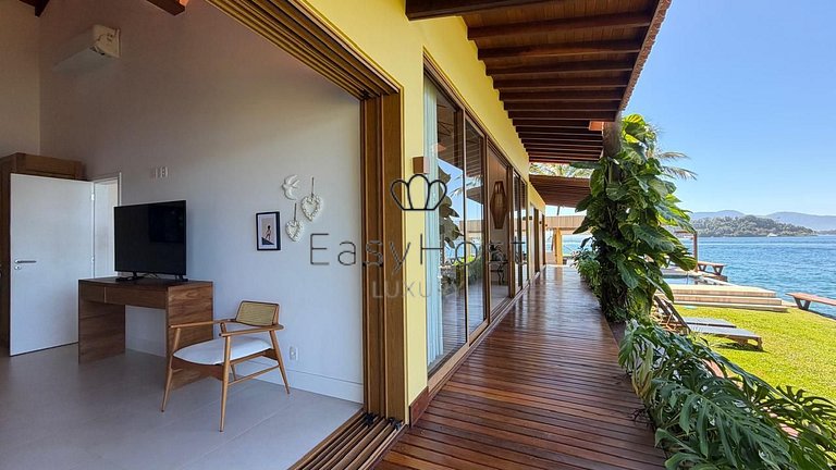 Casa espetacular pé na areia com praia e deck privativos - A