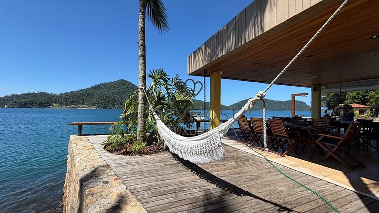 Casa espetacular pé na areia com praia e deck privativos - A