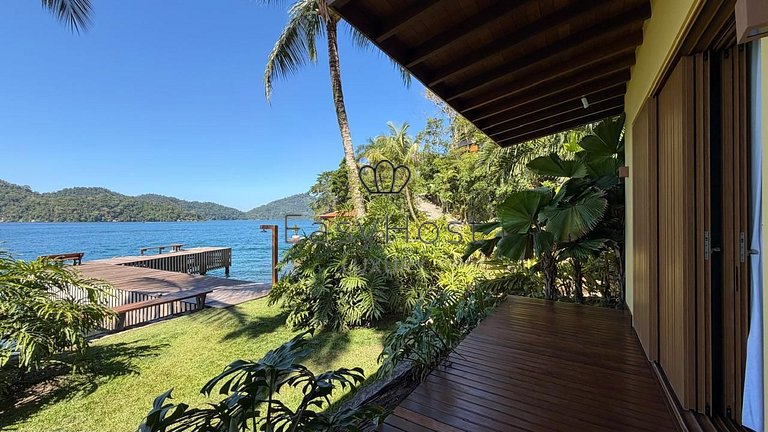 Casa espetacular pé na areia com praia e deck privativos - A