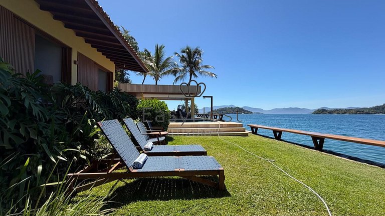 Casa espetacular pé na areia com praia e deck privativos - A