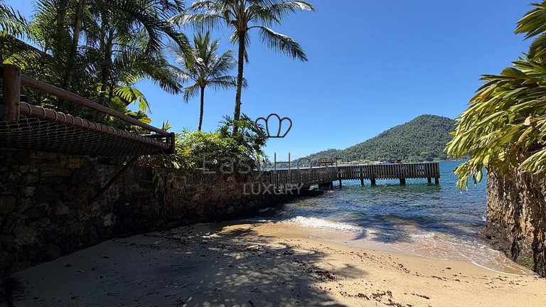 Casa espetacular pé na areia com praia e deck privativos - A
