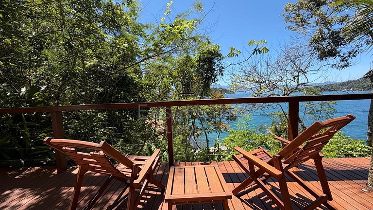 Casa espetacular pé na areia com praia e deck privativos - A