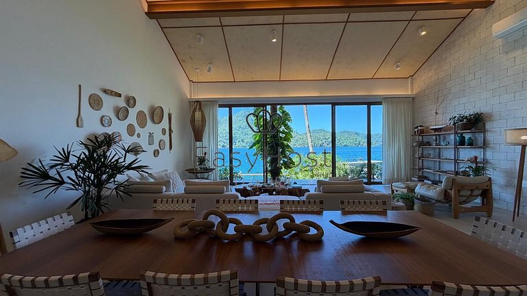 Casa espetacular pé na areia com praia e deck privativos - A