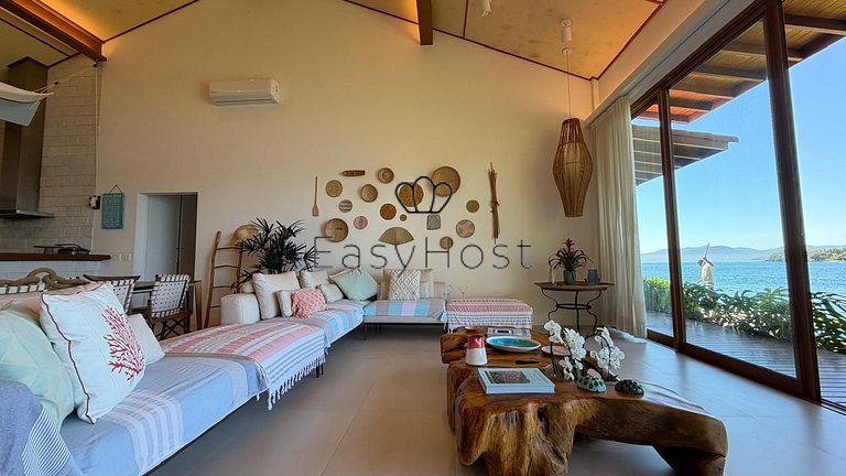 Casa espetacular pé na areia com praia e deck privativos - A