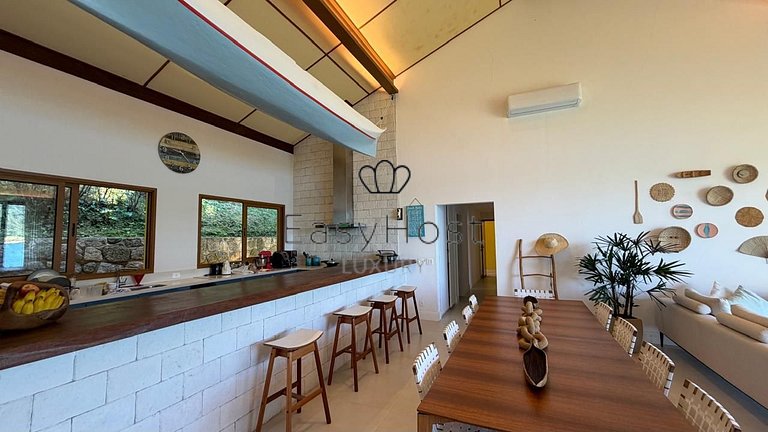 Casa espetacular pé na areia com praia e deck privativos - A