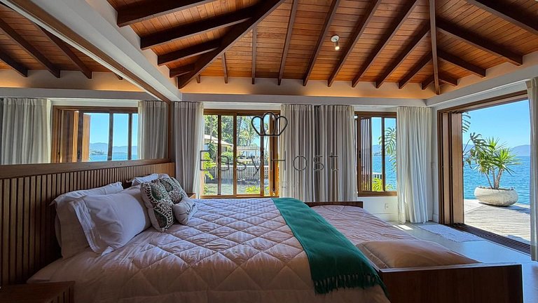 Casa espetacular pé na areia com praia e deck privativos - A