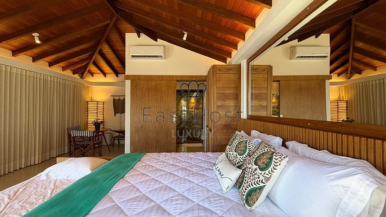 Casa espetacular pé na areia com praia e deck privativos - A