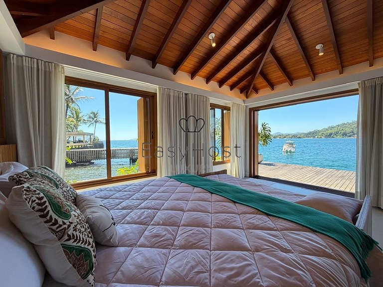 Casa espetacular pé na areia com praia e deck privativos - A