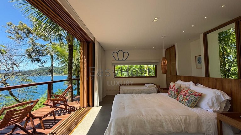 Casa espetacular pé na areia com praia e deck privativos - A