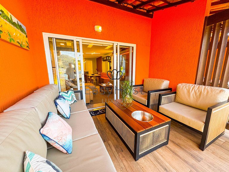 Casa frente mar com deck 60 pés + vaga seca 43 pés em Angra
