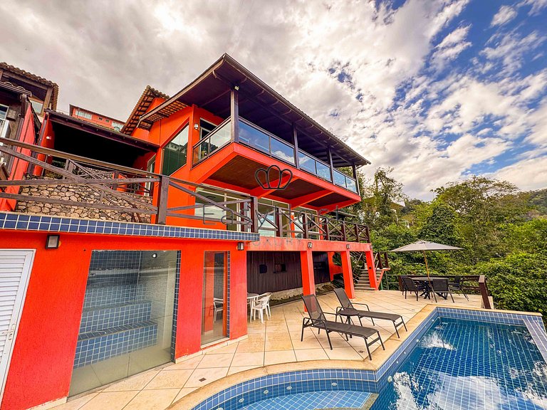 Casa com vista deslumbrante para o mar e Ilha de Caras